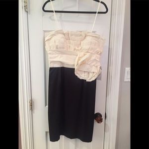 Strapless Max & Cleo black & cream strapless dress